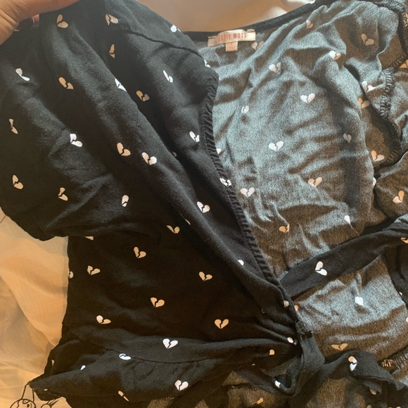 Pacsun Lottie Moss Tie Front Top - Picture 4 of 5